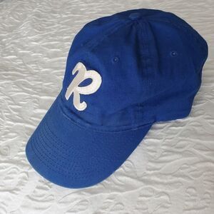 Otto Collection Mens Baseball Blue Cap. White Embroidered Logo. Adjustab…